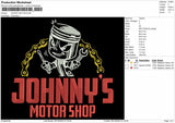 JOHNNY'S MOTOR Embroidery File