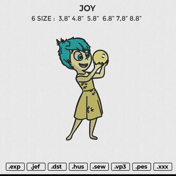 JOY Embroidery File 6 size