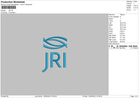 Jritext Embroidery File 6 sizes