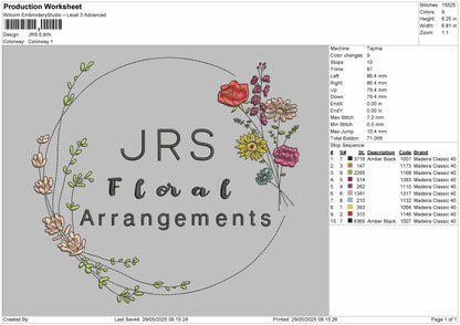 JRS LOGO for Embroidery machine