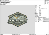 Stonetext Embroidery File 6 sizes