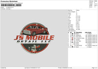 Js Mobile Embroidery File 6 sizes