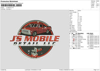 Js Mobile Embroidery File 6 sizes