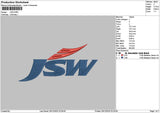Jswtext Embroidery File 6 sizes