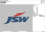 Jswtext Embroidery File 6 sizes