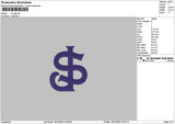 Jstext Logo Embroidery File 6 sizes
