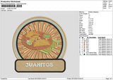 Juanitostext Embroidery File 6 sizes