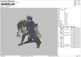 Jujutsu K Embroidery File 4 size