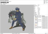 Jujutsu K Embroidery File 4 size