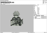 Jujutsu2704 Bw Embroidery File 6 sizes