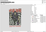 Jujutsu2701 Embroidery File 6 sizes