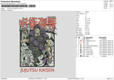 Jujutsu2701 Embroidery File 6 sizes