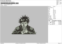 Jujutsu Kaisen BW Embroidery File 4 size