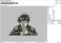 Jujutsu Kaisen BW Embroidery File 4 size