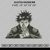 Jujutsu Kaisen BW Embroidery File 4 size