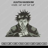 Jujutsu Kaisen BW Embroidery File 4 size