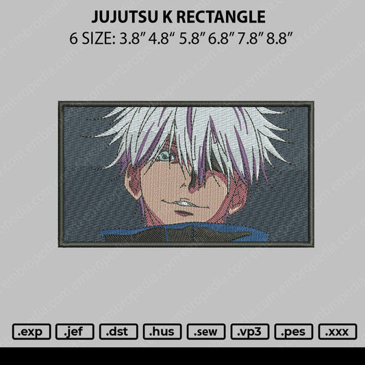 Jujutsu K Embroidery File 6 sizes