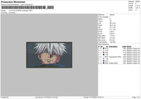 Jujutsu K Embroidery File 6 sizes