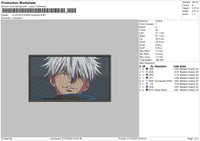 Jujutsu K Embroidery File 6 sizes