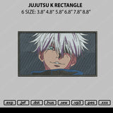 Jujutsu K Embroidery File 6 sizes
