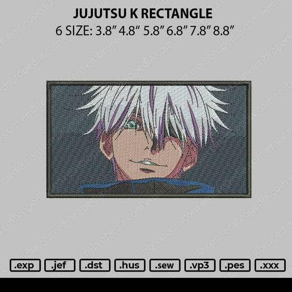 Jujutsu K Embroidery File 6 sizes