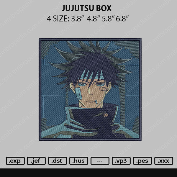Jujutsu Box Embroidery File 4 size