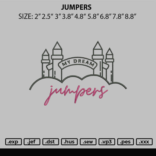 Jumpers Embroidery File 6 sizes