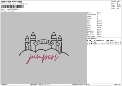 Jumpers Embroidery File 6 sizes