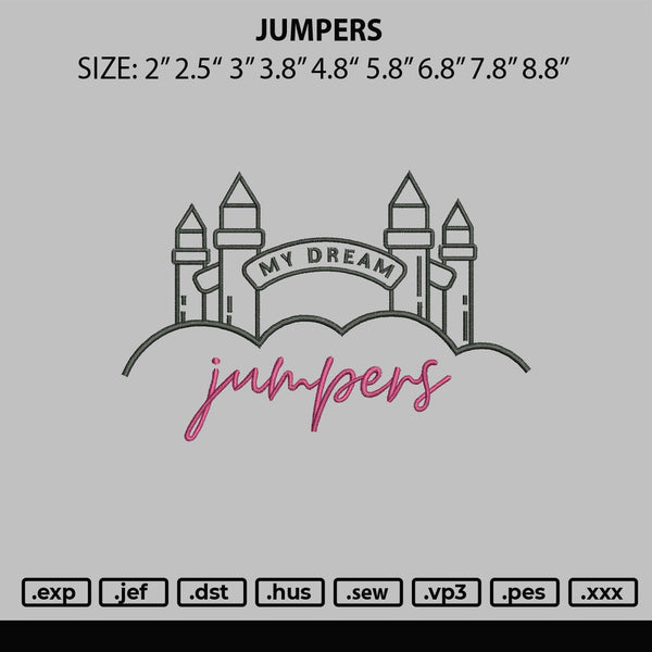 Jumpers Embroidery File 6 sizes