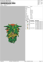 Jungle Trees Embroidery File 4 size