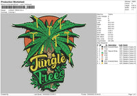Jungle Trees Embroidery File 4 size