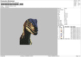 Dino 01 Embroidery File 6 sizes