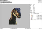 Dino 01 Embroidery File 6 sizes