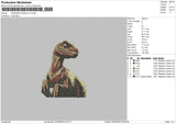 Dino 02 Embroidery File 6 sizes