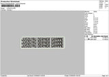 Jusquautext Embroidery File 6 sizes