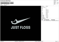 Just Floss Embroidery File 4 size