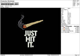 Smoke 1104 Embroidery File 6 sizes