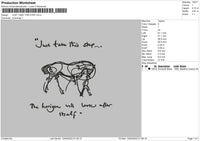 Just Take This Step Embroidery File 4 size