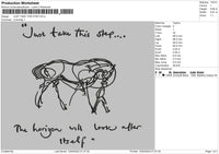 Just Take This Step Embroidery File 4 size