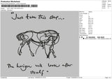 Just Take This Step Embroidery File 4 size