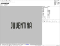 Juventina Embroidery File 4 size