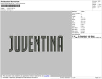 Juventina Embroidery File 4 size