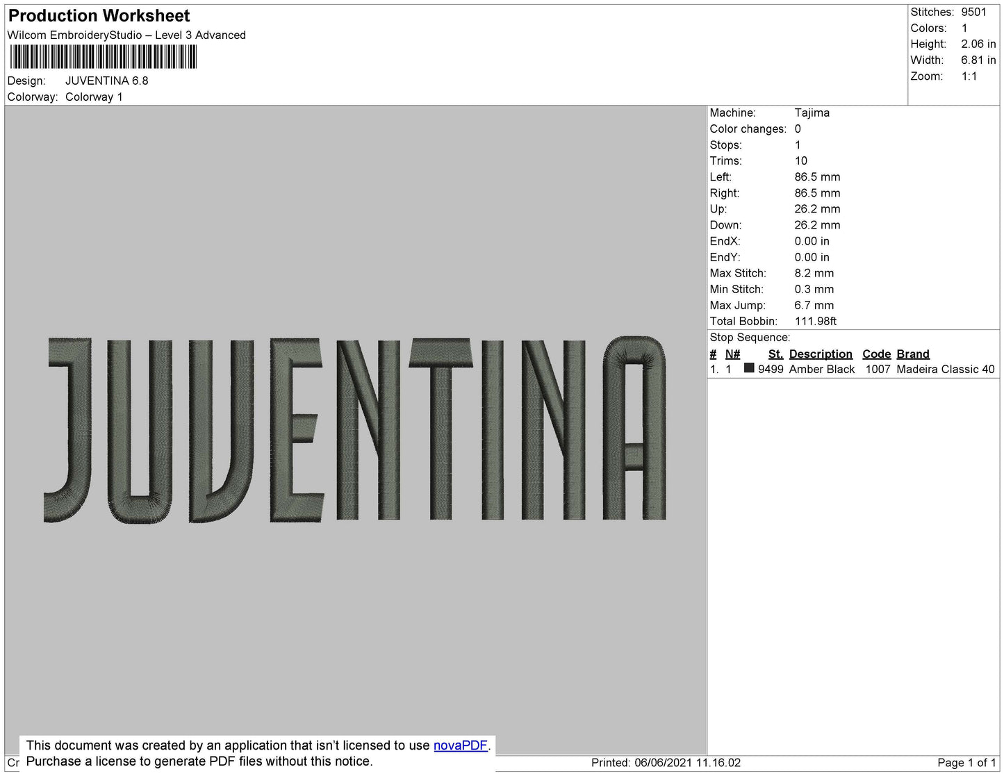 Juventina Embroidery File 4 size