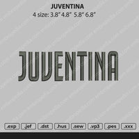 Juventina Embroidery File 4 size