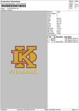 Basketball 2212 Embroidery File 6 sizes