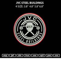JVC Steel Buildings Embroidery File 4 size