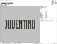 Juventino Embroidery File 4 size