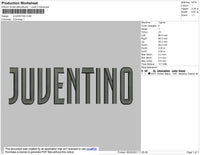 Juventino Embroidery File 4 size
