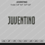 Juventino Embroidery File 4 size
