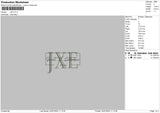 Jxetext Embroidery File 6 sizes